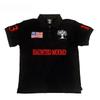 ZYLLO America Retro Street Hip Hop Short Sleeve Shirt Y2k Men Casual Embroidery Cotton Top Baseball Clothing