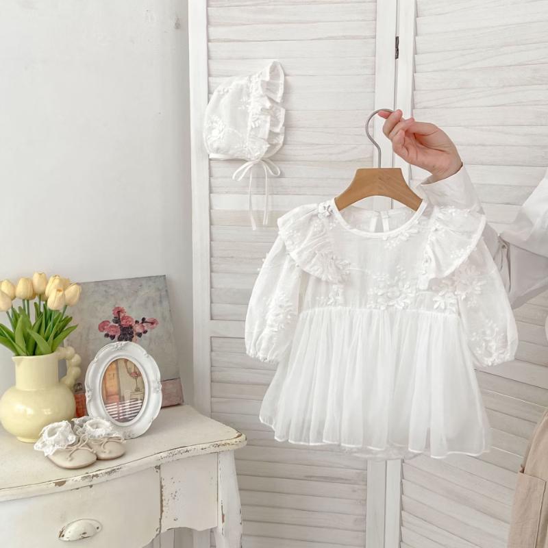 Ka You Dou Baby Girl Short Sleeve Mesh Princess Romper Dress
