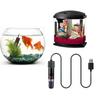 Quartz Glass Mini Aquarium Heating Rod Black Turtle Tank Heating Rod Aquarium Heater  Fish Tank