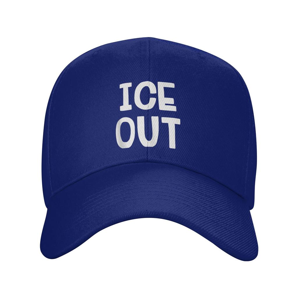 ICE Out Print Sonnen-Baseballkappe Sommer Unisex-Teens Print Trucker-Kappe Großhandel Lässig Outdoor Fitnessstudio Baseballkappen