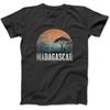 Retro Madagascar Landscape Vintage Souvenir T-Shirt, Sweatshirt, Hoodie for Men Women Kids Made In Canada Black