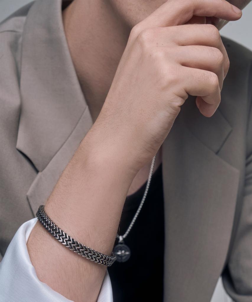 St.Scott London Bowen Double-Strand Steel Bracelet / Stj-Sb2027