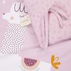 Cot Bedding Set Colecho Light Pink Cotton