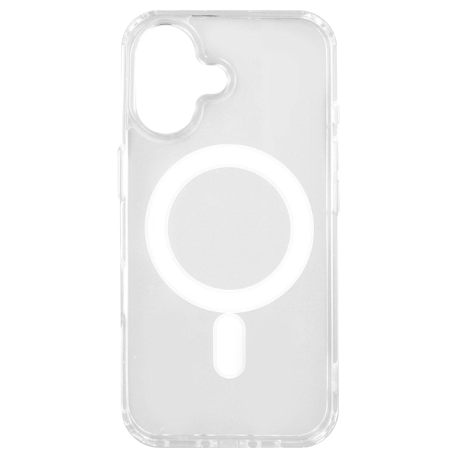 

For iPhone 16 Case Compatible with MagSafe TPU+Acrylic Clear Phone Cover A