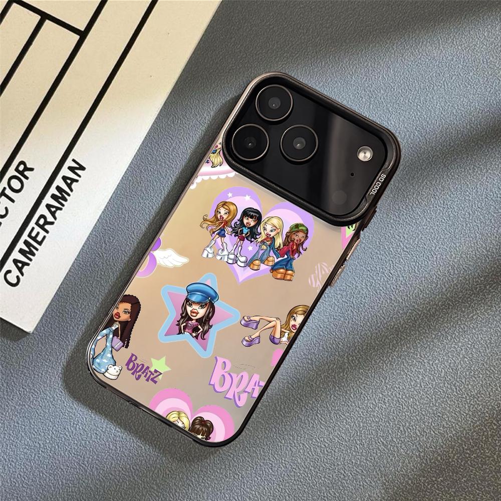 Fashion Girl B-BratzS Phone Case For iPhone 17 16 15 14 13 12 11 Pro Max Air Matte Laser Aurora Shockproof Funda