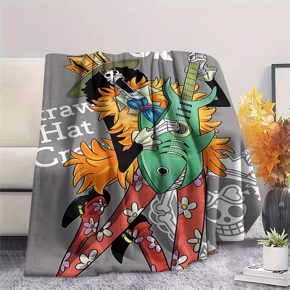 One Piece character Print Flannel Blanket,High quality Comfortable for All Seasons,Home Decor,Warmth and Comfort,Perfect for Christmas Gifts