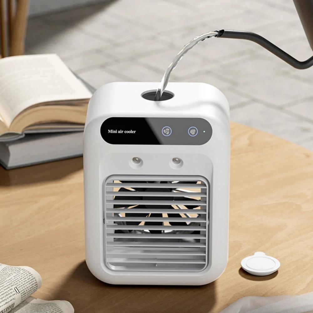 Portable Air Conditioner Fan Mini Evaporative Air Cooler with Humidifier Air Cooling Fan Quiet for Home Office Bedroom Use