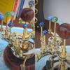 Vintage Dekor Orrery, Goldenes Kunst-Meisterwerk VINTAGE Dekor, Ein luxuriöses und einzigartiges Kunstwerk, ein einzigartiges Geschenk für den Ehemann