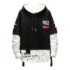 Men  Splicing Button Pullover Long Sleeve Hooded Sweatshirt Tops Blouse