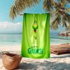 Christmas Gift Oscar Comedy Movie How the Grinch Stole Christmas Soft Beach Towel Outdoor Camping Vacation Swinging Beach Scarf Decorative Blanket B14