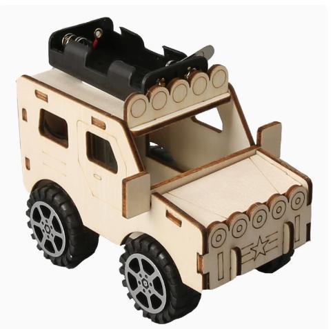 DIY Wooden Car Model, Assembly Toy Vehicle, Creative Gift