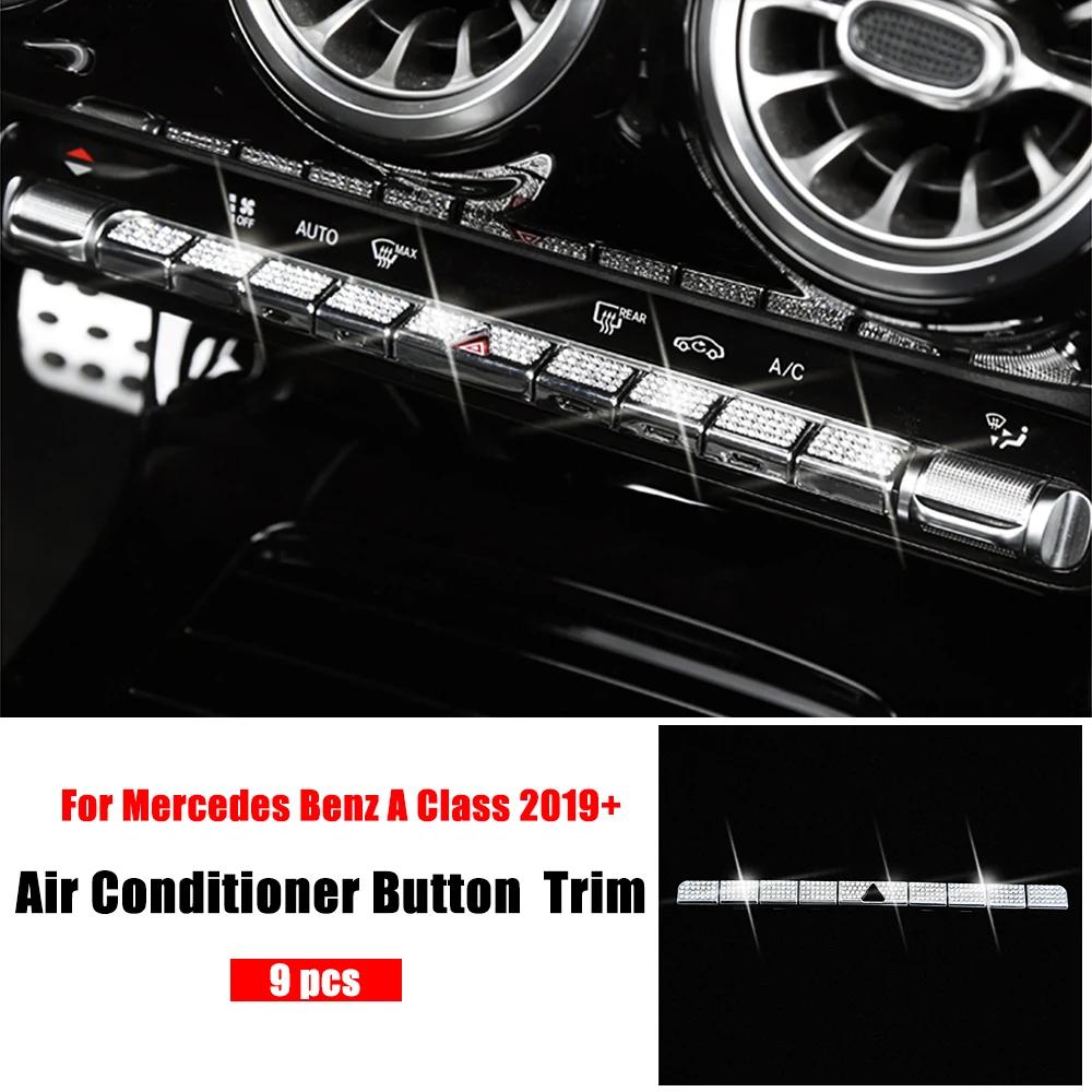 For Mercedes Benz A Class W177 - A180 A200 A220 A250 A35 AMG Center Console Trim Diamond Cover Crystal Sticker