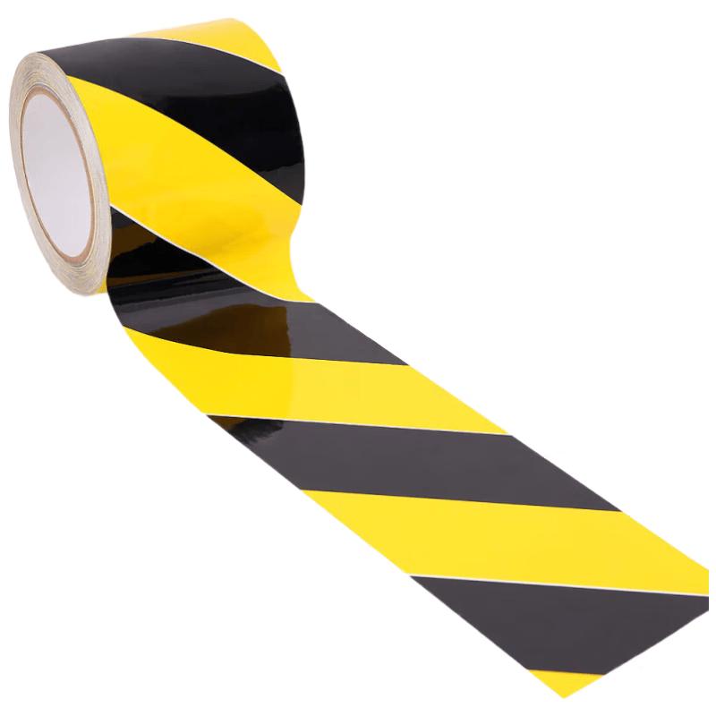 Huxin Black Yellow PVC Safety Warning Tape