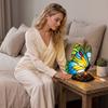 Resin Butterfly Night Light, Decorative Desk Lamp for Bedroom, Nursery, Living Room