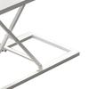 Standing Computer Lift Table 7 Gears Folding Laptop Desk Elevating Frame Mobile Working Table White