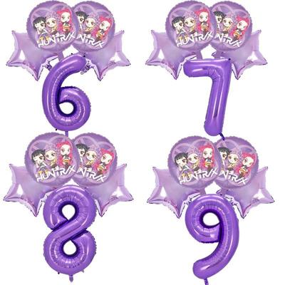 Witch Hunter Team Party Theme Aluminum Film Balloon Set Birthday Party Party Decoration