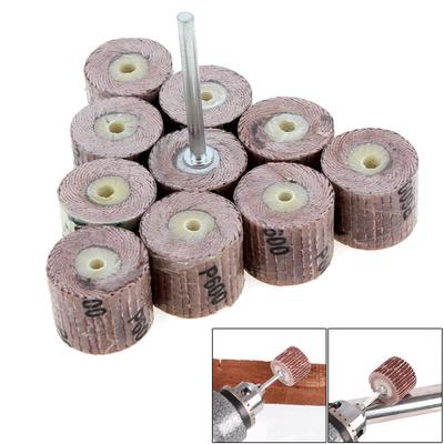 10 Stück Lamellenschleifscheibe mit Körnung 240 und 3-mm-Aufnahme für Dremel-Drehwerkzeug/Mini-Bohrmaschine