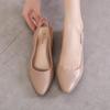 Neu Frauen Sandalen Slingback Casual Skidproof Strand Schuhe Für Weibliche Spitz Zehe Chunky Med Heels Flip-Flops