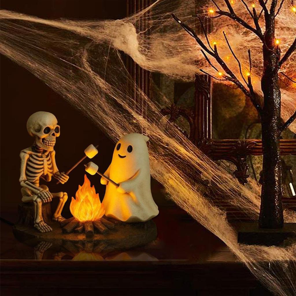 Skeleton And Ghosts Bonfire Ornaments