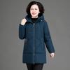 2026 Women's Hooded Down Cotton Coat - Thick Winter Jacket for Moms