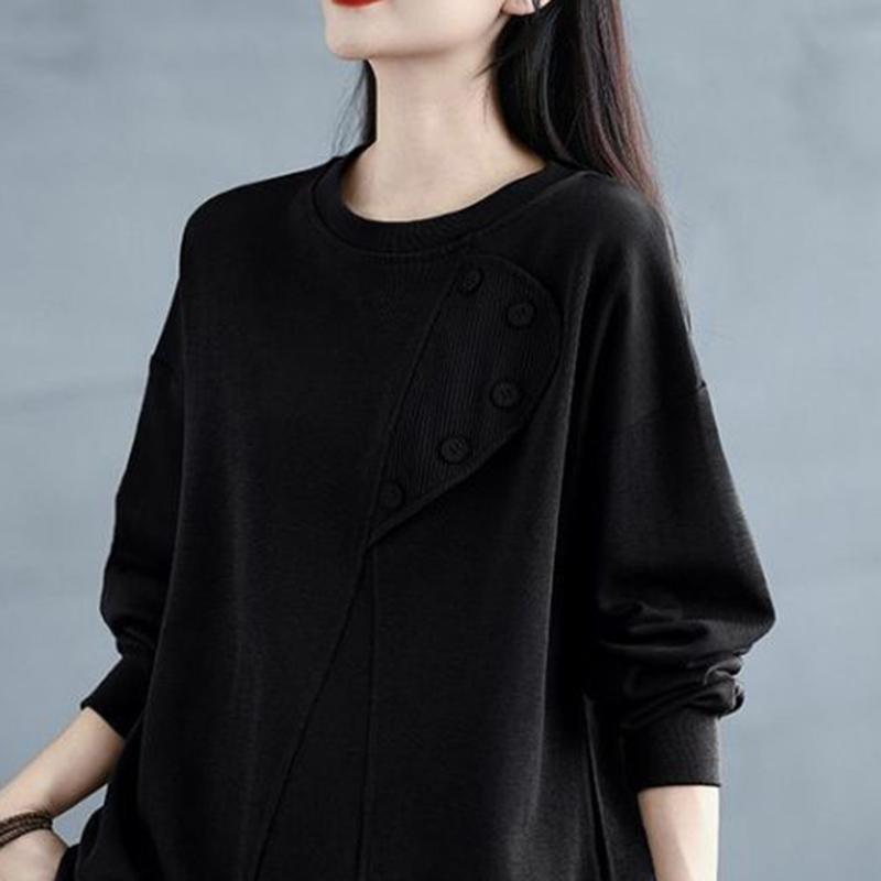 Sweatshirt for Women Oversize Slimming Loose Round Neck Casual Pullover Long Sleeve Spring Sweatshirt Top