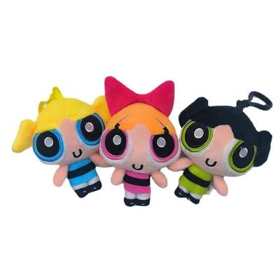Nové 3ks/šarže 10cm Kreslené anime Powerpuff Girls Plyšové hračky Roztomilé Blossom Buttercup Bubliny vycpané plyšové panenky Dárky pro děti