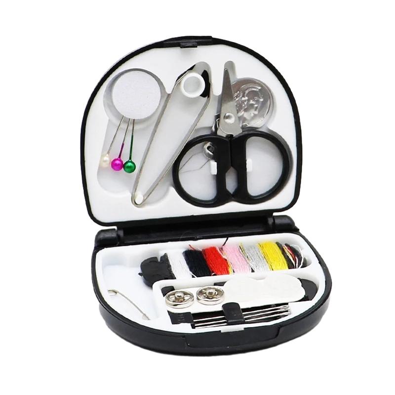 1Box Portable Mini Travel Household Sewing Box Set Sewing Kit Storage Bags Sundries Organizer Home Tools Sewing Accessories