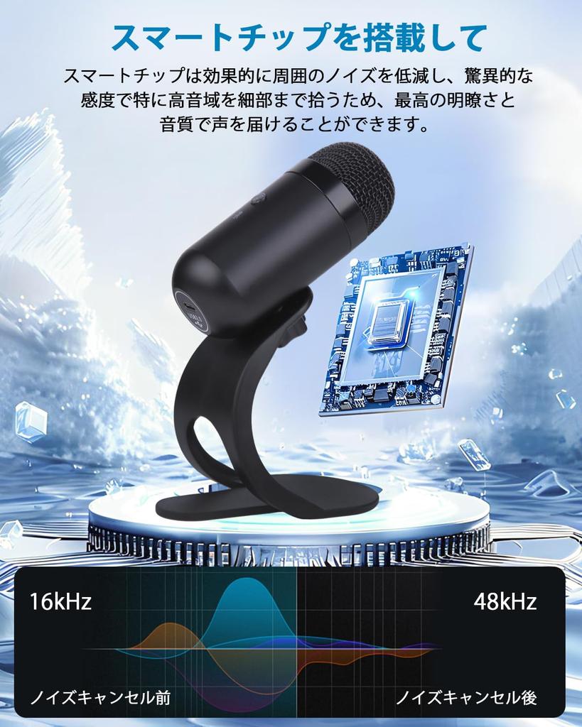 for Technological Zyrvox PC Microphone with USB High Plug and Omnidirectional Sound Wired for and Voice Japanese Instruction Manual Included "New