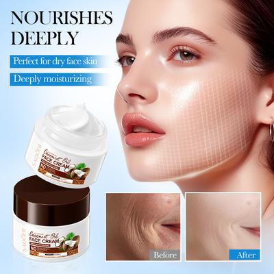 Coconut Oil Moisturizing Skin Care Combination Hydrating Moisturizing Rejuvenating Cream