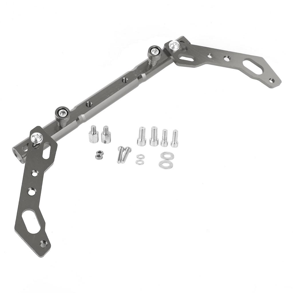 Cross Bar Adjustable Handlebar Balance Lever Universal Silver For Motorcycle