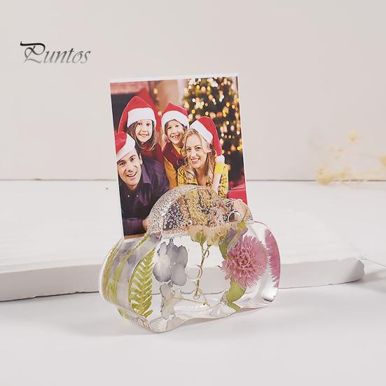 Creative Business Card Holder Silicone Mold Heart Cloud Rainbow Flower Shape Card Clip Mould Epoxy Resin Mold