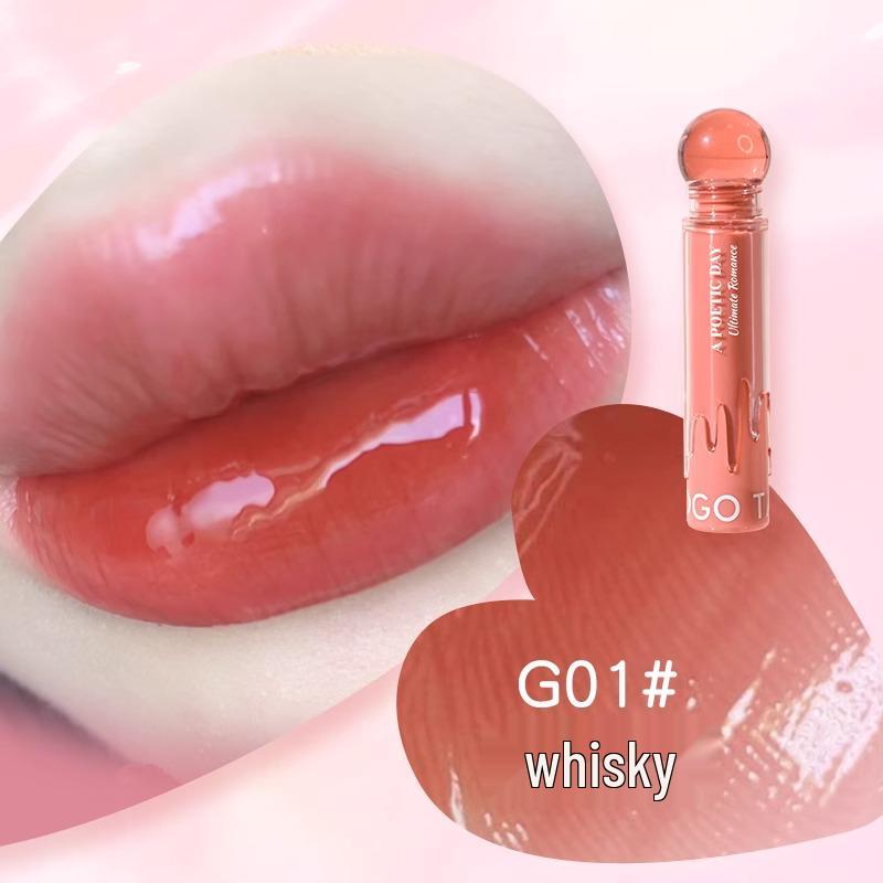 

Блеск для губ GoGo Tales Little Pink Ball: Нелипкий, увлажняющий цвет для губ для студентов.