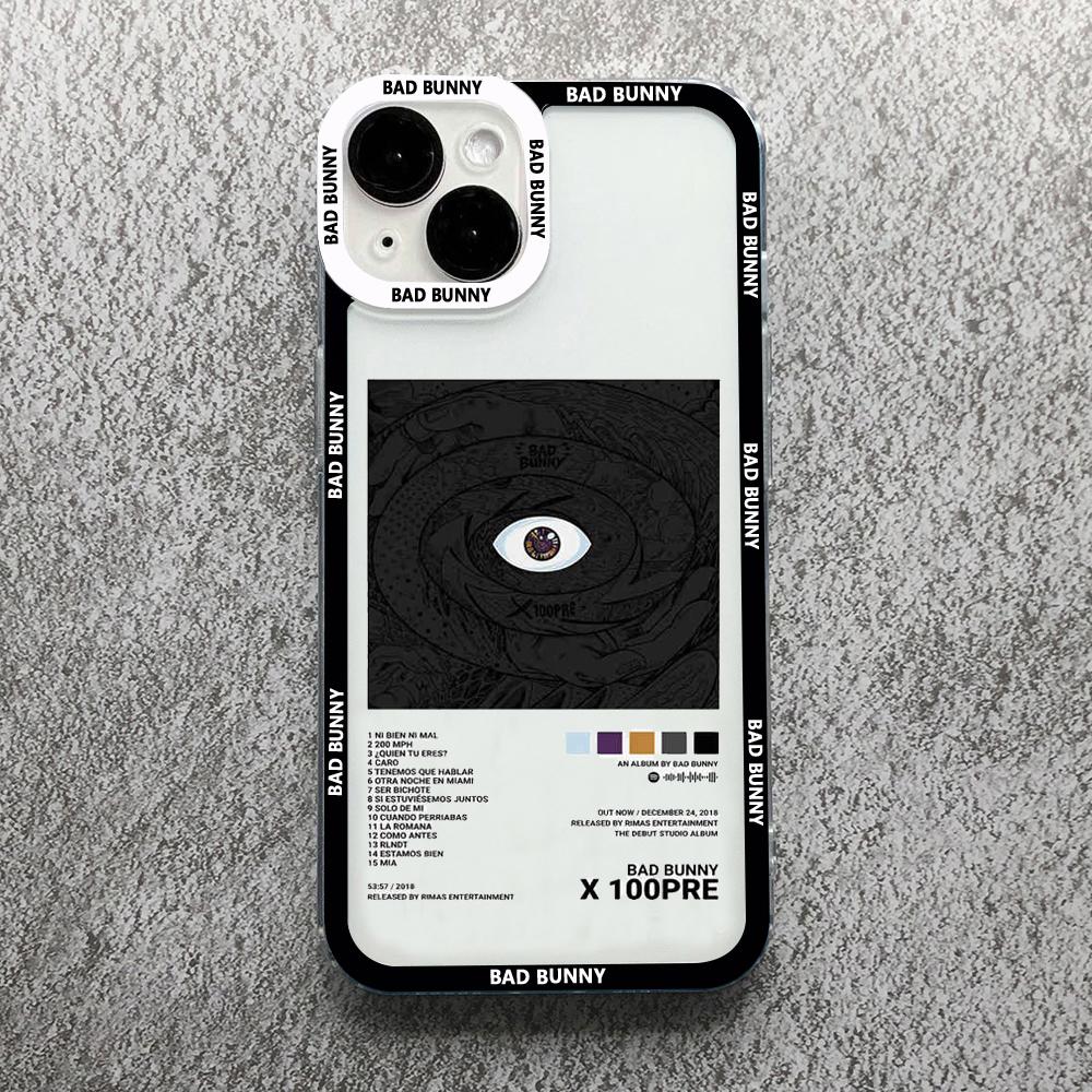 Yo Perreo Sola Bad Bunny Maluma Phone Case For iPhone 11 12 13 14 15 Pro Max Mini XS X XR SE 7 8 Plus Cover Transparent Fundas