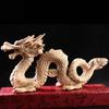Table Decoration & Accessories Wood Dragon Statue Sculpture Figurine Desktop Ornaments Decoration Dragon Carved Figurine