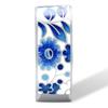 Silver Plated Blue & White Enamel Flower Pattern Ring, Vintage Turkish Art Inspired Band Ring for Women