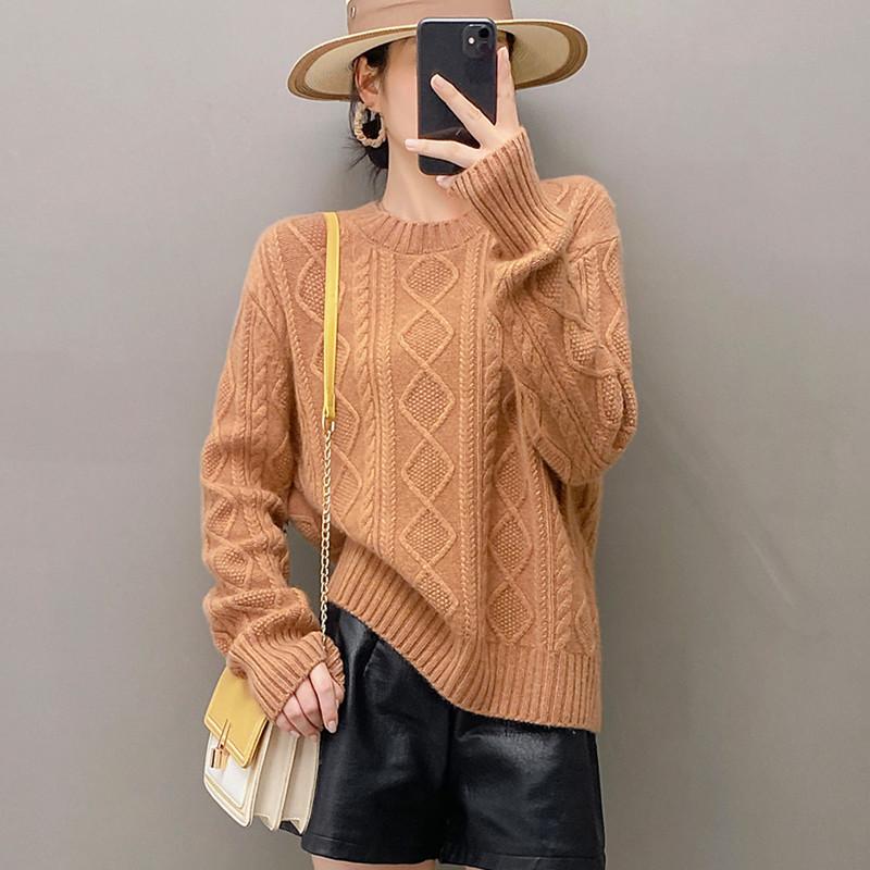 Qinghe 100% Pure Cashmere Women's Sweater - Ultra Soft Luxury Winter Pullover
