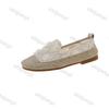 Women's Casual Shoes Summer 2025 New Round Toe Breathable Comfortable Flats  Fashion Weave Lightweight Slip On Vulcanized Shoes