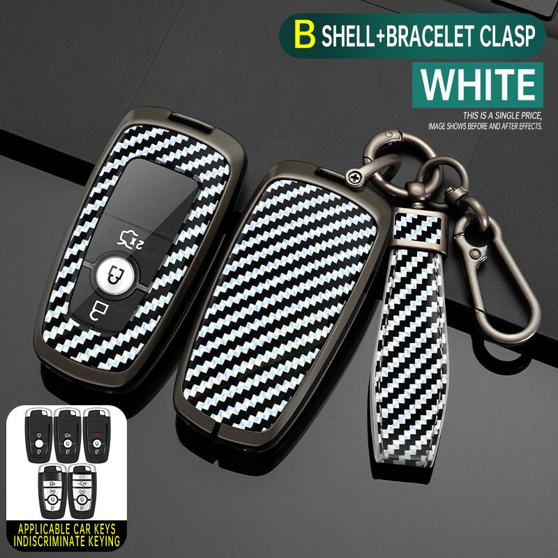 Styling Mouldings Alloy Car Remote Key Case Cover Protect Shell Bag For Ford Edge Fusion Mustang Explorer Escape F150 F250 F350