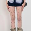 Women Aesthetic Sweet Cats Paws Bowknot Printed Sheer Silk Tights Stockings Thin See Through Pantyhose Leggings Hosiery