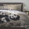 Animal Panda Bamboo Ink Painting Duvet Cover With Pillow Case Custom 3pcs Bedding Set Quilt Cover Double Bed Home Textile