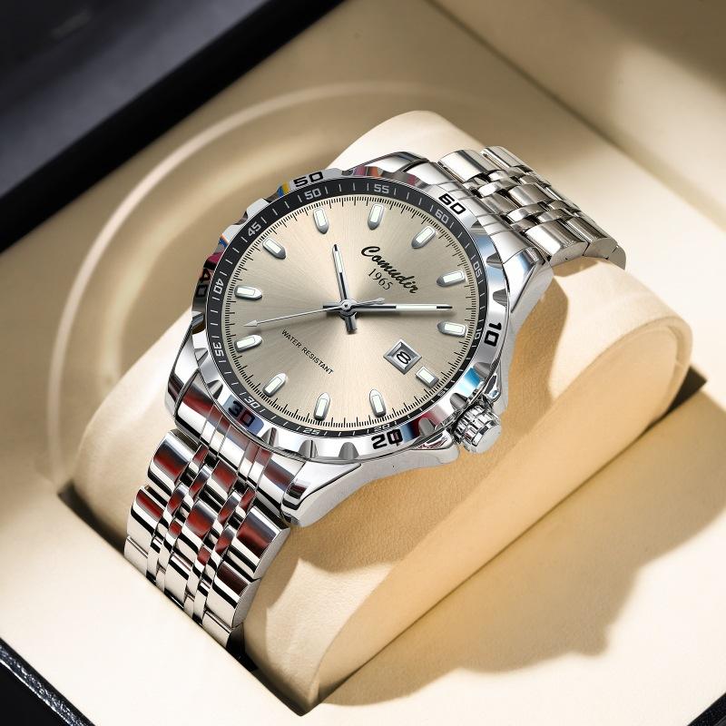 Hollow mechanical watch watch men s business tide calendar
