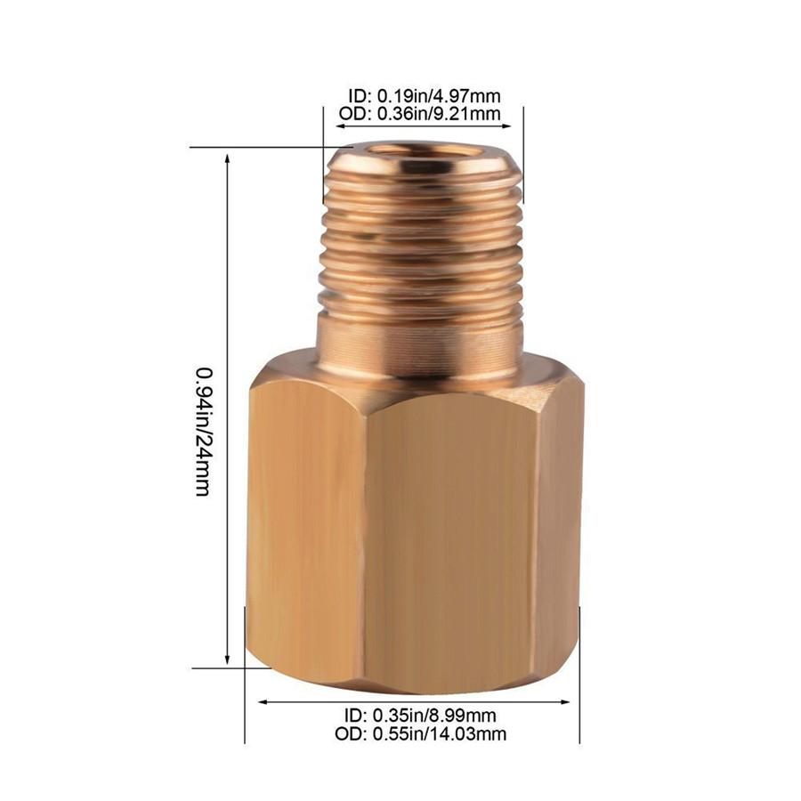 New 1/8 NPT Female To 1/8 BSPT Male Adapter Gauge Sensor Thread Adapter Reducer Oil Pressure Gauges Adapter