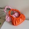 Stylish Korean Cloud Purse 2022 Pu Wrinkled Bag For Women Casual Shoulder