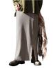 Antiqua Long Skirt for Women Creates a Beautiful Vertical Line Just by Wearing Sleek and Solid Elastic Inner Plus 01 Greige [antiqua] - It. I-line