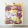 130×150cm Niedliches Opossum Tiere Dünne Bedruckte Decke Camping Überwurf Bett Sofa Büro Klimaanlage Weich Freizeit Paar Geschenk