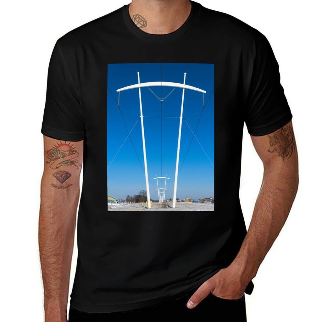 Fermilab Power Towers Tshirt Daily Work Short Sleeve Top Tshirt