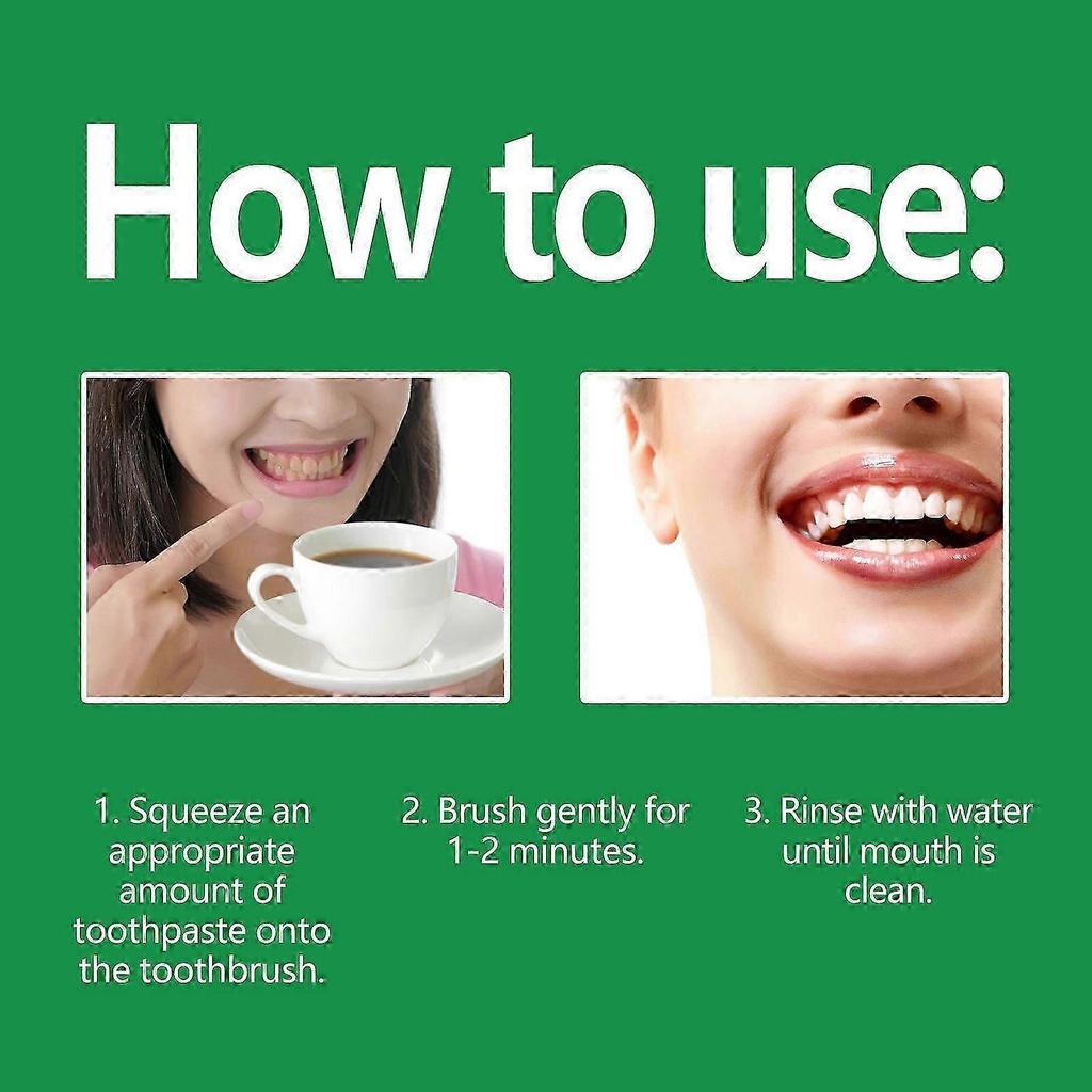 3 Days Whitening Toothpaste, Clean Mouth Odor To Yellow Tartar Haun White Teeth Gum Toothpaste