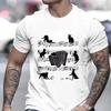 Funny Accordionist Cats Loving Accordion Player T Shirt Graphic Design Streetwear Short Sleeve Birthday Gifts Summer T-shirt Top