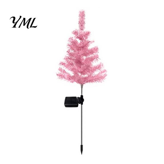 Holiday Pathway Lights for Garden Solar Christmas Tree Stake Lights, Outdoor IP65 Waterproof Crooked Lamp with Colorful Light Weatherproof Winter