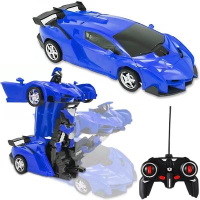 Zdalnie Sterowany Robot Transformujący 2w1 - Auto I Mech Z Efektami LED I Driftem